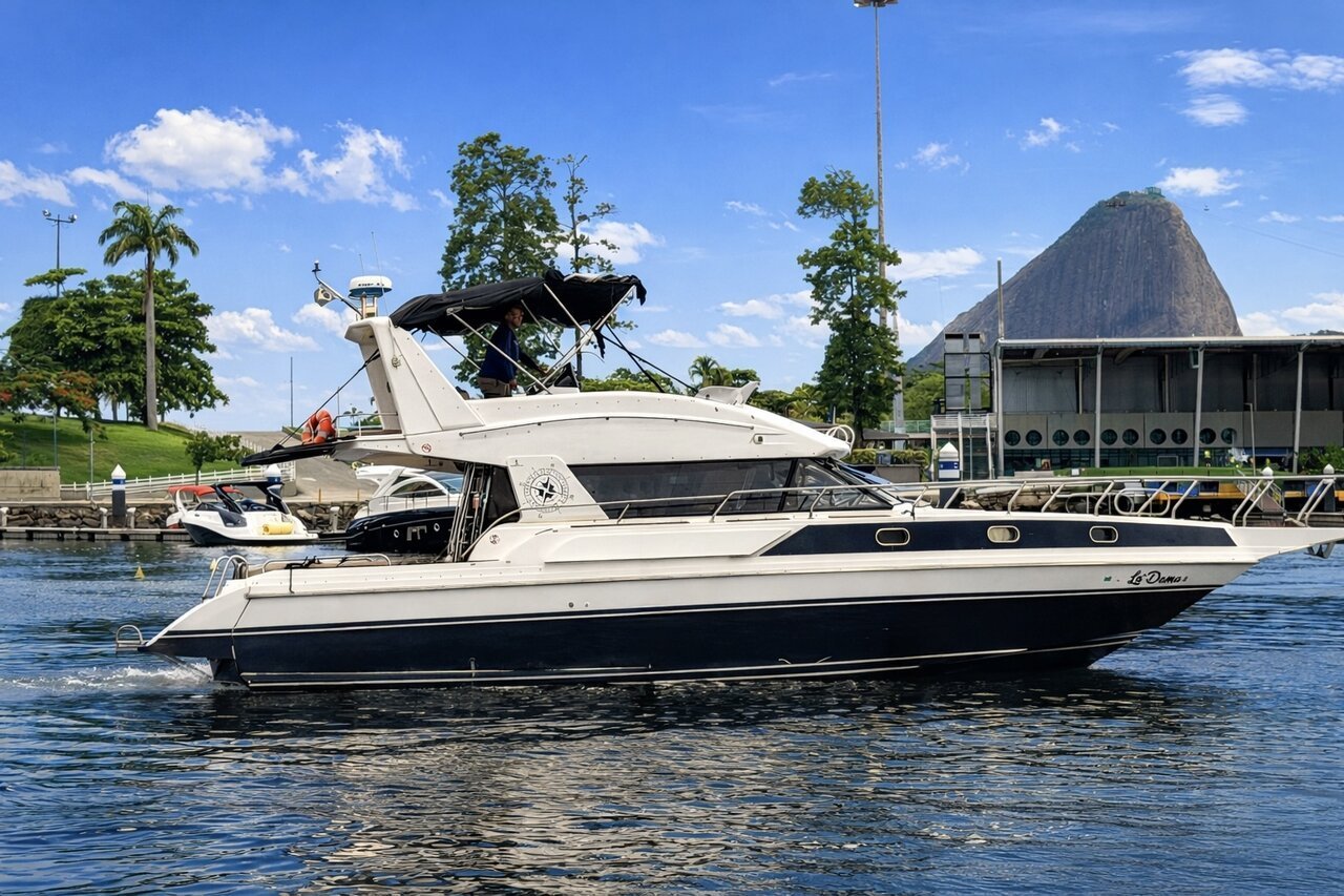 WeBoat 420 - Lancha com flybridge para 18 pessoas